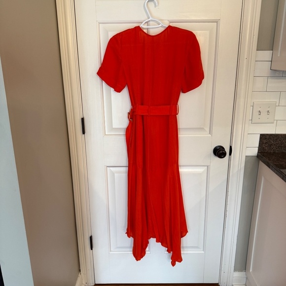 A.L.C Claire Midi Dress Red 45283 - Picture 13 of 16